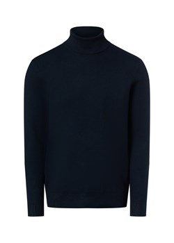 Lindbergh Męski sweter Mężczyźni Sztuczne włókno granatowy jednolity ze sklepu vangraaf w kategorii Swetry męskie - zdjęcie 187554309