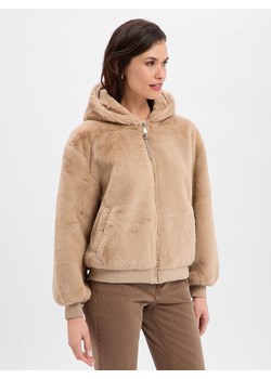 Nümph Damska kurtka z pluszowym futerkiem - NUMouris Kobiety Sztuczne włókno taupe jednolity ze sklepu vangraaf w kategorii Kurtki damskie - zdjęcie 187554338
