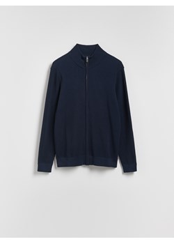 Reserved - Rozpinany sweter ze stójką - granatowy ze sklepu Reserved w kategorii Swetry męskie - zdjęcie 187554757