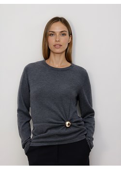 Reserved - Sweter z detalem - ciemnoszary ze sklepu Reserved w kategorii Bluzki damskie - zdjęcie 187554849
