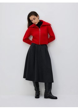 Reserved - Sweter z zapięciem na zamek - czerwony ze sklepu Reserved w kategorii Swetry damskie - zdjęcie 187554898