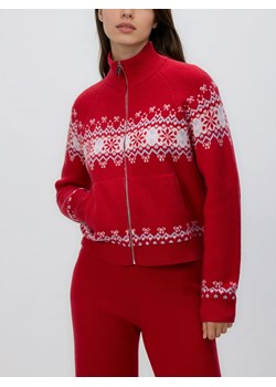 Reserved - Sweter z zapięciem na zamek - czerwony ze sklepu Reserved w kategorii Swetry damskie - zdjęcie 187554928