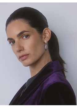 Reserved - Kolczyki z cyrkoniami - srebrny ze sklepu Reserved w kategorii Kolczyki - zdjęcie 187555026