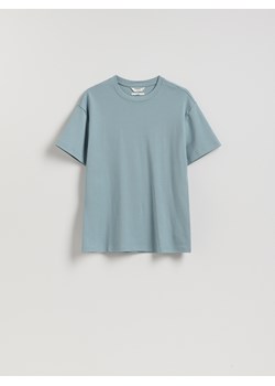 Reserved - Bawełniany t-shirt boxy - jasnoszary ze sklepu Reserved w kategorii T-shirty męskie - zdjęcie 187555129