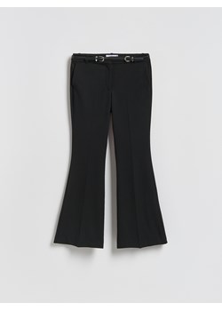 Reserved - Spodnie z paskiem - czarny ze sklepu Reserved w kategorii Spodnie damskie - zdjęcie 187555135