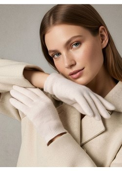 Sinsay - Rękawiczki z domieszką wełny - kremowy ze sklepu Sinsay w kategorii Rękawiczki damskie - zdjęcie 187555678