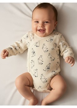 Sinsay - Body z prążkowanej dzianiny The Moomins - kremowy ze sklepu Sinsay w kategorii Body niemowlęce - zdjęcie 187555798