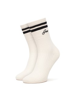 Skarpety długie Guess V5RZ04 Z3LH0 Écru ze sklepu eobuwie.pl w kategorii Skarpetki damskie - zdjęcie 187555855