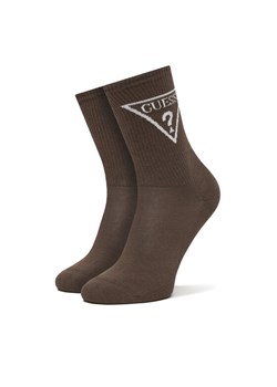 Skarpety długie Guess V2GZ00 ZZ00I Brązowy ze sklepu eobuwie.pl w kategorii Skarpetki damskie - zdjęcie 187555869