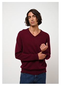 AUTHENTIC CASHMERE Kaszmirowy sweter &quot;Agel&quot; w kolorze bordowym ze sklepu Limango Polska w kategorii Swetry męskie - zdjęcie 187556168