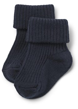 Wheat Wełniane skarpety w kolorze granatowym ze sklepu Limango Polska w kategorii Skarpetki dziecięce - zdjęcie 187556186