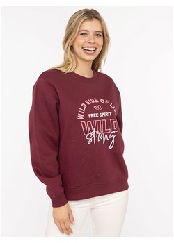 Zwillingsherz Bluza &quot;Wild Side&quot; w kolorze bordowym ze sklepu Limango Polska w kategorii Bluzy damskie - zdjęcie 187556238