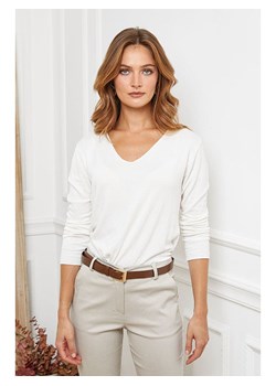 Joséfine Wełniany sweter &quot;Abi&quot; w kolorze białym ze sklepu Limango Polska w kategorii Swetry damskie - zdjęcie 187556328