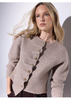 Mohito - Kardigan - beżowy ze sklepu Mohito w kategorii Swetry damskie - zdjęcie 187557347