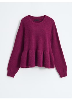 Mohito - Burgundowy sweter z dodatkiem wełny - fioletowy ze sklepu Mohito w kategorii Swetry damskie - zdjęcie 187557357