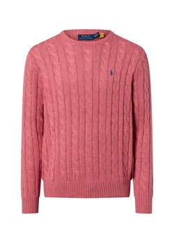 Polo Ralph Lauren Męski sweter z dzianiny Mężczyźni Bawełna drzewo różane jednolity ze sklepu vangraaf w kategorii Swetry męskie - zdjęcie 187557438
