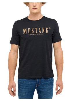 Mustang Koszulka męska - Austin Mężczyźni Bawełna czarny nadruk ze sklepu vangraaf w kategorii T-shirty męskie - zdjęcie 187557455