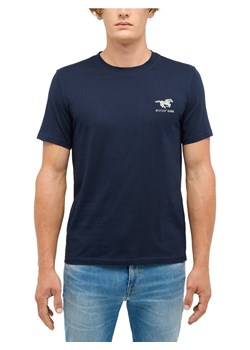 Mustang Koszulka męska - Austin Mężczyźni Bawełna granatowy nadruk ze sklepu vangraaf w kategorii T-shirty męskie - zdjęcie 187557457