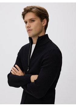 Reserved - Rozpinany sweter ze stójką - czarny ze sklepu Reserved w kategorii Swetry męskie - zdjęcie 187557498
