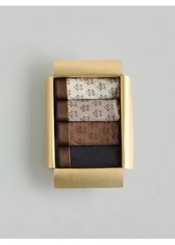 Reserved - Bokserki ze świątecznym wzorem 3 pack - beżowy ze sklepu Reserved w kategorii Majtki męskie - zdjęcie 187557518