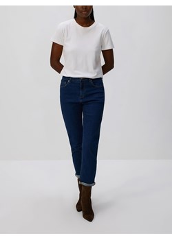 Reserved - Jeansy boyfriend slim - granatowy ze sklepu Reserved w kategorii Jeansy damskie - zdjęcie 187557818