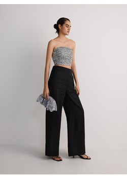 Reserved - Top bandeau z cekinami - szary ze sklepu Reserved w kategorii Bluzki damskie - zdjęcie 187557849