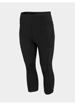 Damskie legginsy treningowe 4F NOSD4-SPDF310 - czarne ze sklepu Sportstylestory.com w kategorii Spodnie damskie - zdjęcie 187558095