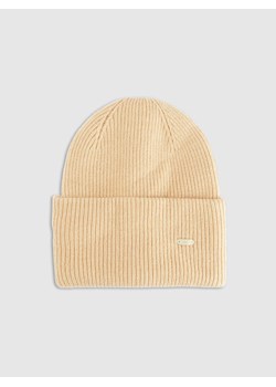 Czapka beanie uniseks 4F 4FRAW25ACAPU0721 - beżowa ze sklepu Sportstylestory.com w kategorii Czapki zimowe męskie - zdjęcie 187558246