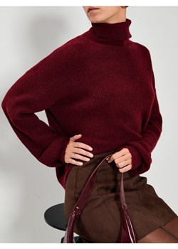 Sinsay - Melanżowy golf - bordowy ze sklepu Sinsay w kategorii Swetry damskie - zdjęcie 187559316