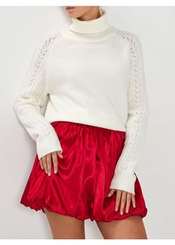 Sinsay - Golf z ozdobnymi rękawami - biały ze sklepu Sinsay w kategorii Swetry damskie - zdjęcie 187559328