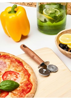 Sinsay - Nóż do pizzy z radełkiem do ciasta 2 w 1 - brązowy ze sklepu Sinsay w kategorii Akcesoria kuchenne - zdjęcie 187559347