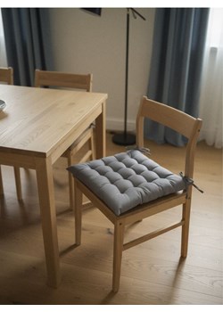 Sinsay - Pikowana poduszka na krzesło - szary ze sklepu Sinsay w kategorii Poduszki dekoracyjne - zdjęcie 187559375