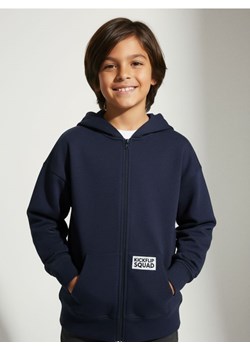 Sinsay - Rozpinana bluza z kapturem - granatowy ze sklepu Sinsay w kategorii Bluzy chłopięce - zdjęcie 187559398