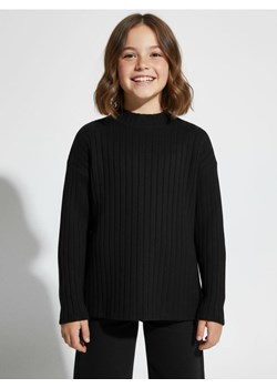 Sinsay - Prążkowany sweter - czarny ze sklepu Sinsay w kategorii Swetry chłopięce - zdjęcie 187559406