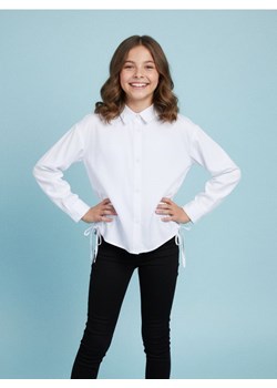Sinsay - Koszula z marszczeniami - biały ze sklepu Sinsay w kategorii Koszule dziewczęce - zdjęcie 187559409