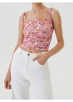 Sinsay - Top na ramiączkach z wiązaniami i kwiatowym wzorem - wielobarwny ze sklepu Sinsay w kategorii Bluzki damskie - zdjęcie 187559479