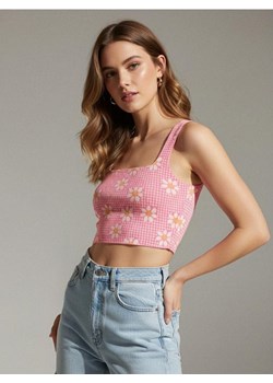 Sinsay - Crop top na ramiączkach w kwiatowy wzór - wielobarwny ze sklepu Sinsay w kategorii Bluzki damskie - zdjęcie 187559498