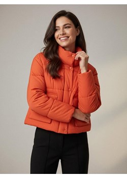 Sinsay - Pikowana kurtka puffer - pomarańczowy ze sklepu Sinsay w kategorii Kurtki damskie - zdjęcie 187559506