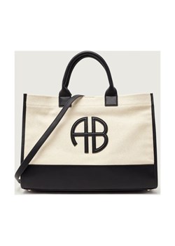 Anine Bing Shopperka MEDIUM LARA | z dodatkiem skóry ze sklepu Gomez Fashion Store w kategorii Torby Shopper bag - zdjęcie 187559665