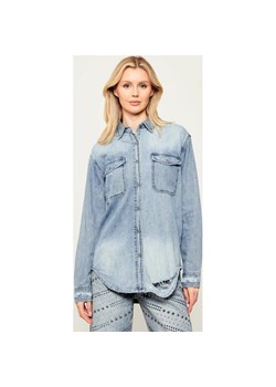 One Teaspoon Jeansowa koszula 25TH BIRTHDAY EVERYDAY | Oversize fit ze sklepu Gomez Fashion Store w kategorii Koszule damskie - zdjęcie 187559776
