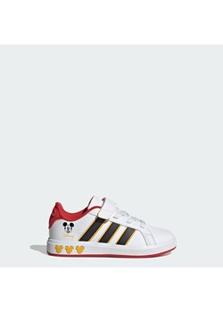 adidas Sneakersy Grand Court Mickey El K JQ8067 Biały ze sklepu MODIVO w kategorii Buty sportowe dziecięce - zdjęcie 187560706