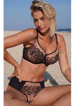 Azal biustonosz półusztywniany Sara, Kolor czarno-beżowy, Rozmiar 70E, AZAL ze sklepu Primodo w kategorii Biustonosze - zdjęcie 187560787