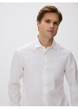 Reserved - Koszula slim z bawełny egipskiej - biały ze sklepu Reserved w kategorii Koszule męskie - zdjęcie 187561186