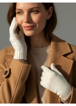 Sinsay - Rękawiczki - kremowy ze sklepu Sinsay w kategorii Rękawiczki damskie - zdjęcie 187561648