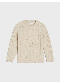 Sinsay - Sweter z dekoracyjnym splotem - beżowy ze sklepu Sinsay w kategorii Swetry chłopięce - zdjęcie 187561705