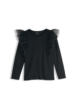 GATE Bawełniany top z tiulowymi falbanami 5Y ze sklepu gateshop w kategorii Bluzki dziewczęce - zdjęcie 187561785