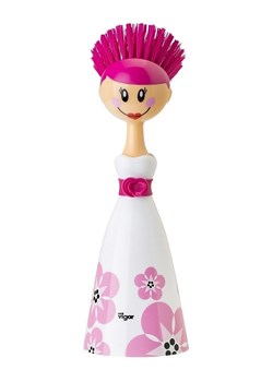 Vigar Szczotka &quot;Doll&quot; w kolorze bało-różowym do zmywania - wys. 24,5 cm ze sklepu Limango Polska w kategorii Akcesoria kuchenne - zdjęcie 187562076