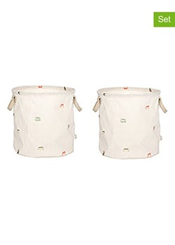 OYOY mini Koszyki (2 szt.) &quot;Moira&quot; w kolorze kremowym - wys. 32 x  Ø 32 cm ze sklepu Limango Polska w kategorii Pojemniki kuchenne - zdjęcie 187562158