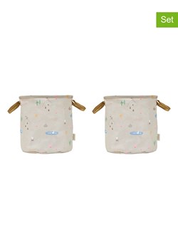 OYOY mini Koszyki (2 szt.) &quot;Deer &amp; Duck&quot; w kolorze beżowym - wys. 32 x Ø 32 cm ze sklepu Limango Polska w kategorii Pojemniki kuchenne - zdjęcie 187562159