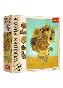 Trefl 200-częściowe drewniane puzzle &quot;Sunflowers - Vincent van Gogh&quot; - 6+ ze sklepu Limango Polska w kategorii Puzzle - zdjęcie 187562467